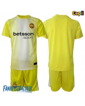 Inter Milan Portarii Echipament de Fotbal Replică 2025-26 Copii Deplasare (+ Șorturi)
